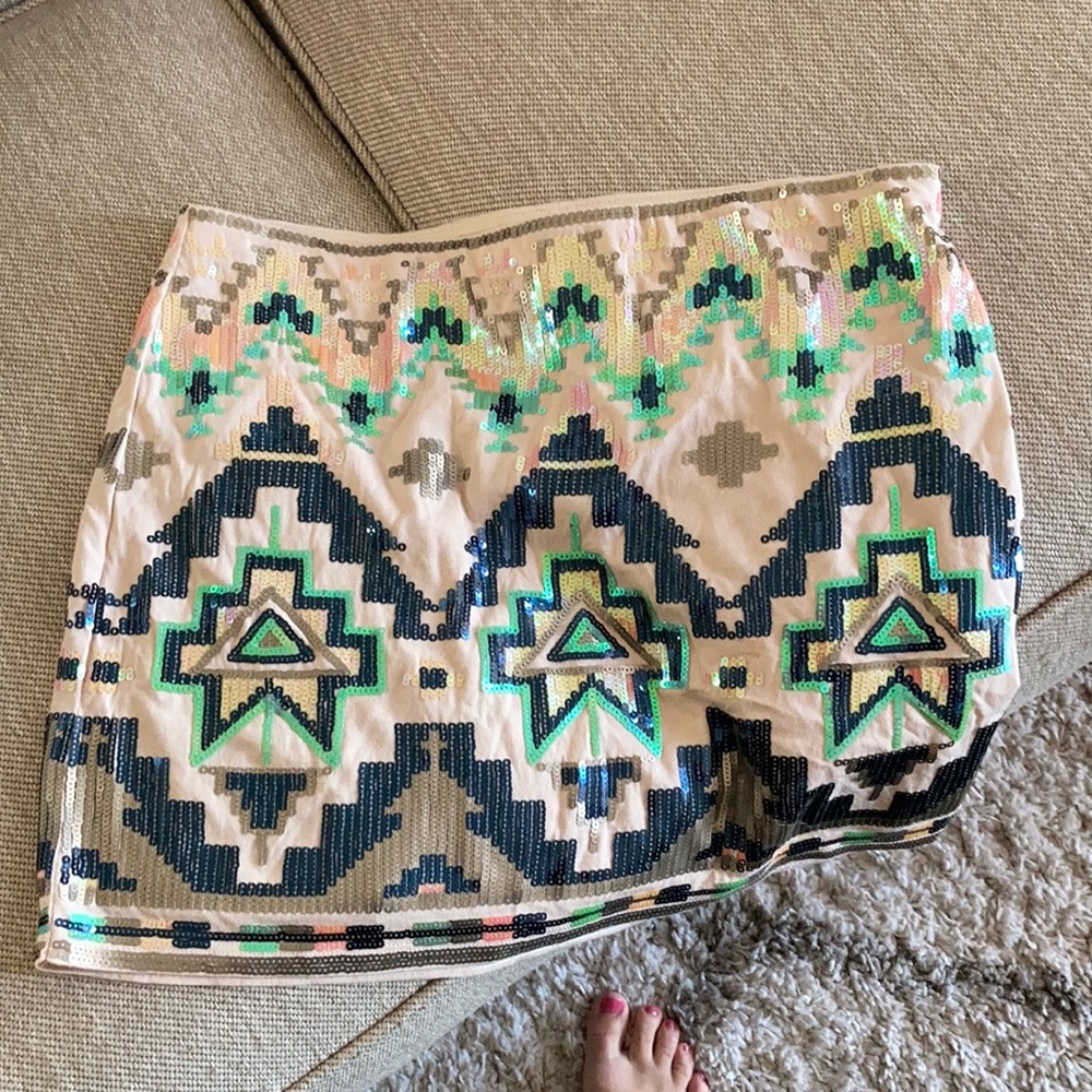 Express mini sequin skirt S
